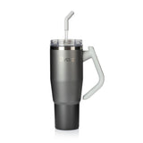 Gobelet isotherme 1,2 L 40oz poignée rotative et couvercle 2 en 1.