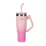 Gobelet isotherme 1,2 L 40oz poignée rotative et couvercle 2 en 1.